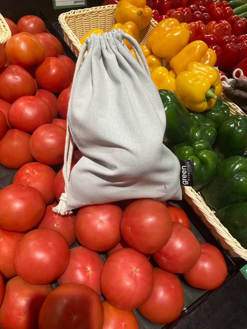 Cotton Drawstring Produce Bags - Set of 4 - Etsy Australia