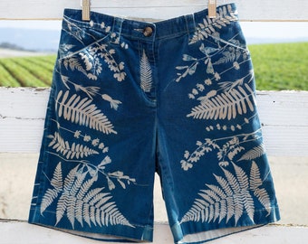 Tamanho 10/30" Cyanotype Botanical Long Shorts, L.L.Bean