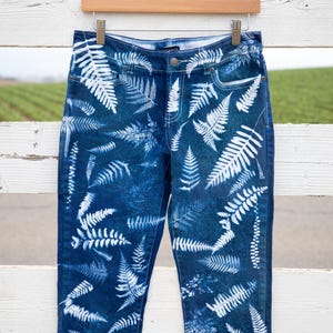 Size 8 Fern Wet Cyanotype Capri, Boston Proper brand