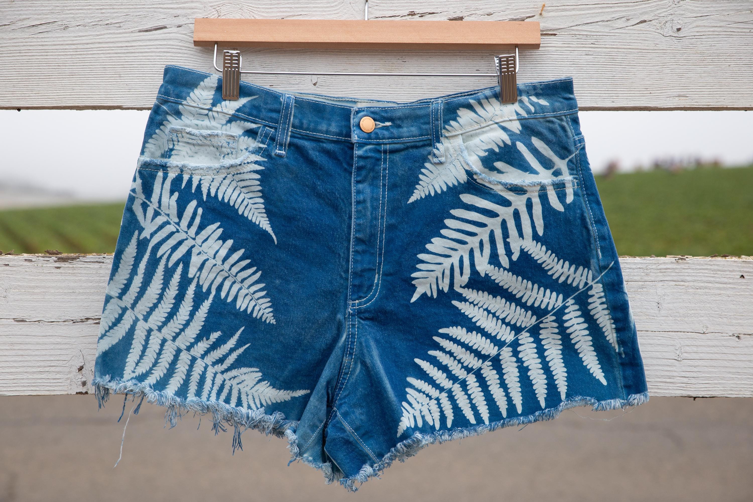 Pantaloncini in denim cianotipo Fern, taglia 12/33