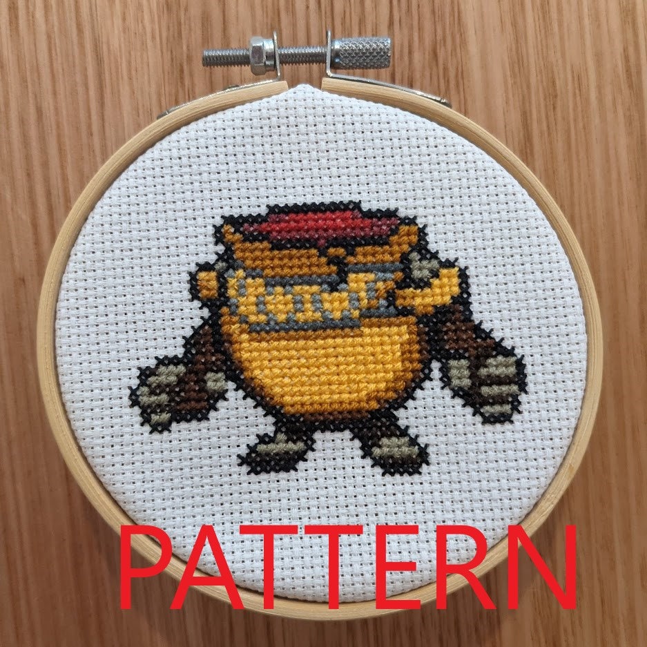 GIT GUD Cross Stitch Pattern. Get Good Gamer Talk (Download Now