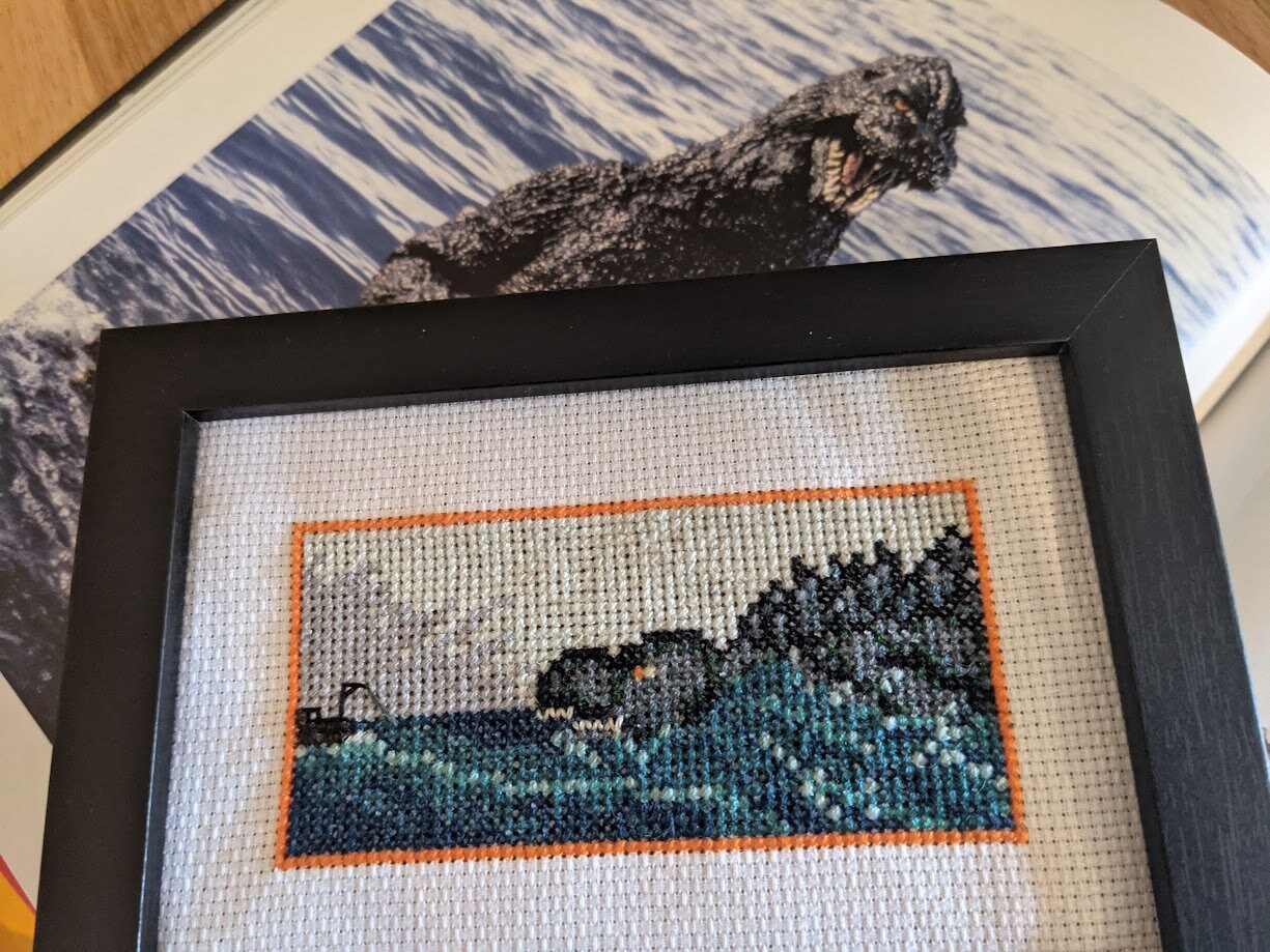 Sweeter Godzilla Pattern PATTERN ONLY GODZILLA Minus One Cross Stitch Pattern - Etsy