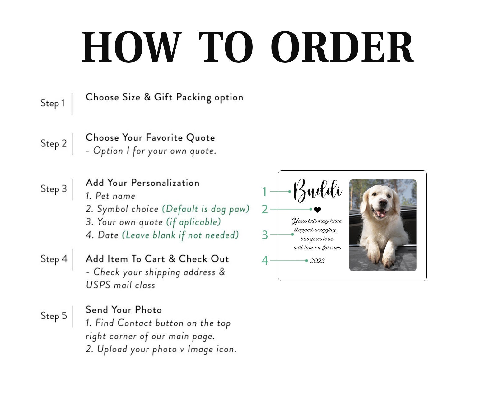 Custom Pet Loss Memorial Light - Personalized Pet Memorial Gifts For Dogs, Cats - Always In My Heart