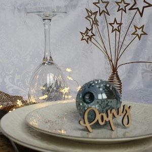 Prénom en bois // Marque Place Noël // Marque Place Nouvel an // Marque place personnalisé // Noël 2023 // Déco de table Noël