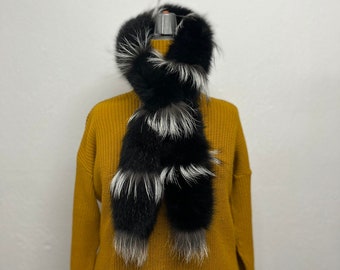 Fur scarf, Fur collar, Fur Fox scarf, Real Fur Fox