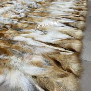 Luxury Red Canadian Zaets Fox Blanket,Throw