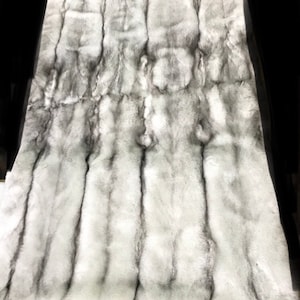 Luxury Full skin , blue fox skin blanket/throw