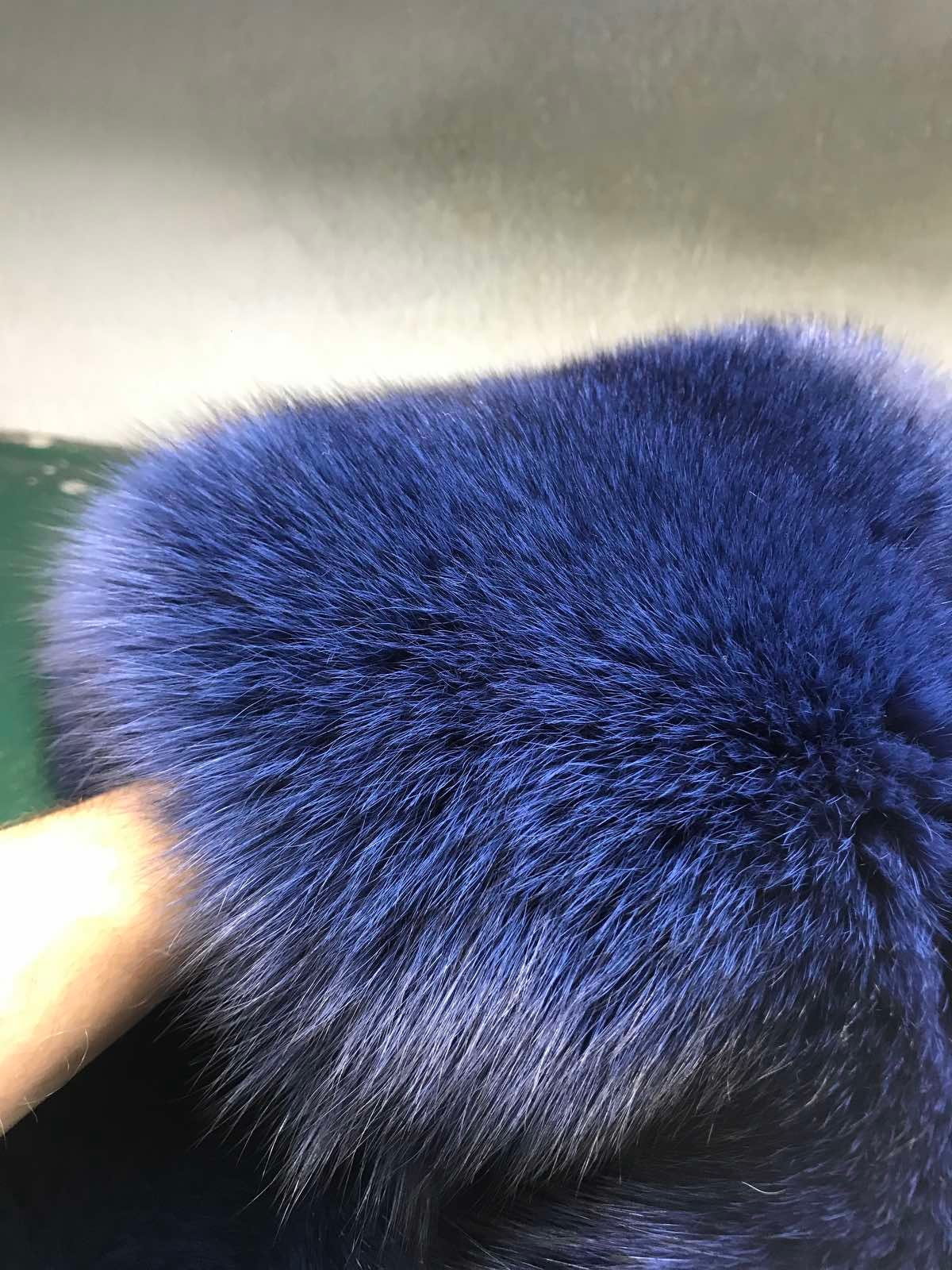 Dyed Blue Marine Fur Fox Pelts/skins - Etsy