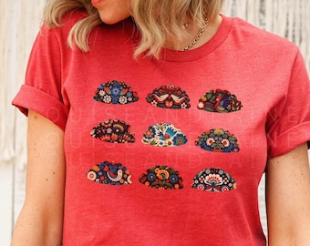 Pierogi Shirt, Polish Folk Art Shirt, Dyngus Day T-shirt, Polska Shirt, Women's Poland Clothes, Babcia Gift, Polish Pride, Pierogi Gift