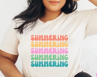 Retro Summer Shirt | Hello Summer Shirt | Teacher Summer Shirt | Beach Shirt | Travel Tee | Summer Vibes Shirt | Sunshine Shirt