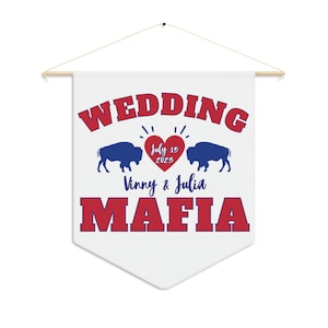 Custom Buffalo Wedding Gift, Buffalo Bride, Buffalo Groom, Buffalo Football Banner, Buffalo Flag, Buffalo Home Decor, Buffalo Wedding Day