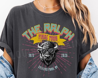 Buffalo Football Comfort Colors® T-shirt, The Ralph Final Tour Shirt, Mens Womens BUF 716 Apparel, Stadium Farewell Season Tshirt