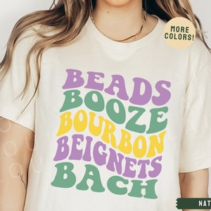 Booze Boobs Beads Mardi Gras Shirt New Orleans Tee Booze Boobs Beads Mardi Gras Shirt New Orleans Tee