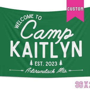 Camp Bach Flag, Camp Bachelorette Banner Tapestry, Glamping Bachelorette, Custom Bachelorette Banner, Wild in the Woods, Getting Hitched