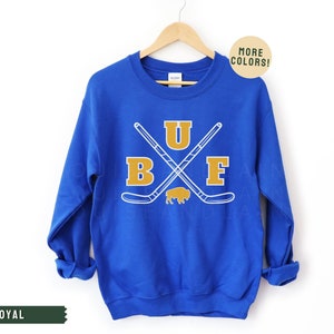 Buffalo Hockey Sweatshirt, Buffalo Hockey Shirt, Buffalo Shirt, Lets Go Buffalo, BUF, 716, Tage Shirt, Buffalo Crewneck