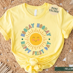Happy First Day of School T-shirt, First Day Teacher Shirt, Back To School Tees, 1st Day Tshirt, Teacher Life, Teacher Squad, First Grade