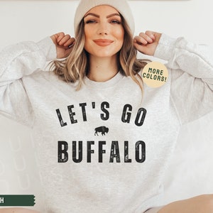 Buffalo Football Crewneck Sweatshirt, Buffalo Shirt, Lets Go Buffalo Sweatshirt, BUF 716 Shirt, Buffalo Football Gift, Buffalo Apparel