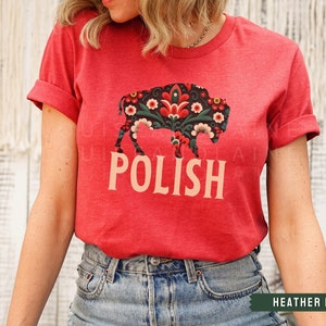 Buffalo Polish Shirt, Dyngus Day T-shirt, Polish Folk Art Design, BUF 716 Shirt, Polska Shirt, Poland Clothes, Babcia Gift, Polish Pride