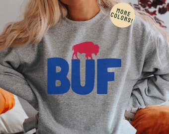 Buffalo Football Sweatshirt, Let's Go Buffalo, BUF Sweatshirt, Buffalo Crewneck, Buffalo Fan Gift, Hey Ey Ey Ey, Josh Shirt, Buffalo NY