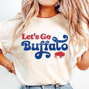 Buffalo Football Comfort Colors® T-shirt, Let's Go Buffalo Mens Womens Shirt, BUF 716 Apparel, Buffalo Football Fan Gift, Hey Ey Ey Ey Shirt