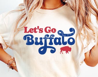 Buffalo Football Comfort Colors® T-shirt, Let's Go Buffalo Mens Womens Shirt, BUF 716 Apparel, Buffalo Football Fan Gift, Hey Ey Ey Ey Shirt