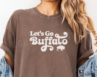 Buffalo Football Comfort Colors® T-shirt, Let's Go Buffalo Mens Womens Shirt, BUF 716 Apparel, Buffalo Football Fan Gift, Hey Ey Ey Ey Shirt