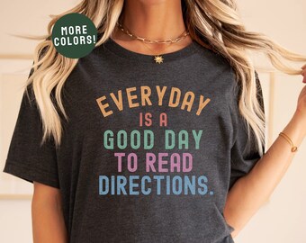 Funny Teacher Shirt, Math Teacher Shirt, Teacher Team Shirt, Gift for Teacher, Read Directions, First Day of School Tee, Middle High School