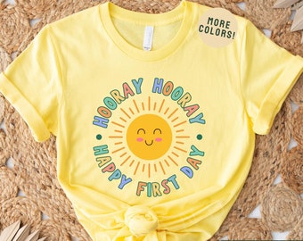 Happy First Day of School T-shirt, First Day Teacher Shirt, Back To School Tees, 1st Day Tshirt, Teacher Life, Teacher Squad, First Grade