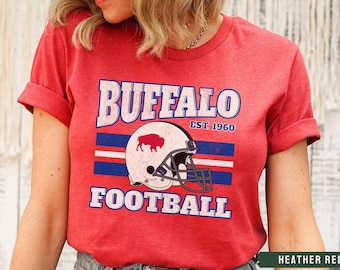 Buffalo Football Shirt, Vintage Buffalo T-shirt, Let&#39;s Go Buffalo, Buffalo NY Gift, Women&#39;s Men&#39;s BUF Apparel, 716 Mafia, Hey Ey Ey Ey