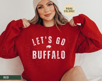 Buffalo Football Crewneck Sweatshirt, Buffalo Shirt, Lets Go Buffalo Sweatshirt, BUF 716 Shirt, Buffalo Football Gift, Buffalo Apparel