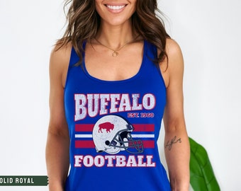 Buffalo Football Tank Top, Vintage Style Buffalo Football, Buffalo Shirt, Buffalo NY Gift, Let's Go Buffalo, Womens Buffalo Tank Top