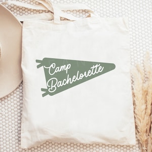Camp Bachelorette Tote Bag, Camping Bachelorette Party Favors Bags, Glamping Bachelorette, Mountain Bachelorette Party Gifts, Camp Bach Bag