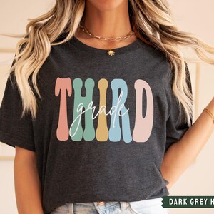 Third Grade Teacher Shirt, 3rd Grade Shirt, Third Grade Teacher Tshirt, Retro Teacher Shirt, Elementary Grade Level, First Day of School