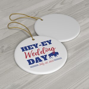 Buffalo Wedding Gift, Buffalo Football Ornament, Buffalo Gift, Buffalo Bride, Buffalo Christmas Ornament, Buffalo Football Fan Gift image 4