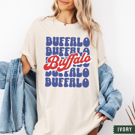 Buffalo Shirt, Comfort Colors® Retro Buffalo T-shirt, Buffalo Gift, Womens Mens Buffalo Apparel, Buffalo Football, Let's Go Buffalo, BUF 716