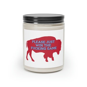 Buffalo Football Candle, Buffalo Football Fan Gift, Funny Buffalo Candle, Buffalo NY Gift, Gift for Buffalo Fan, BUF 716 Home Decor image 5