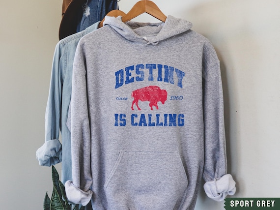 Buffalo Football Sweatshirt, Mens Womens Buffalo Football Fan Gift, Buffalo Mafia, 716 BUF Apparel, Victory Monday, Destiny is Calling