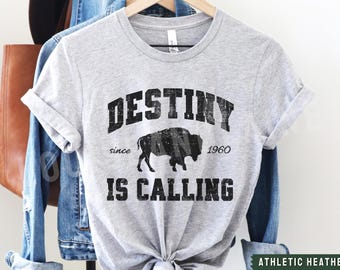 Buffalo Football Tshirt, Destiny is Calling Mens Womens Buffalo Football Fan Gift, Buffalo Mafia, 716 BUF Apparel, Victory Monday