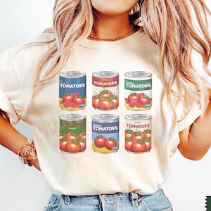 Tomato Shirt, Cottagecore Clothing, Fruit Shirt, Vegetable Comfort Colors® Tshirt, Botanical Vegan Shirt, Garden Picnic Clothes, Italy Shirt