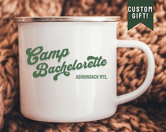 Camp Bachelorette Mug, Mountain Bachelorette Party Mugs, Camping Bachelorette Gifts, Bridesmaid Favors, Campfire Mug, Girls Trip Mug