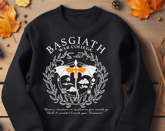 Fourth Wing Crewneck Sweatshirt | Basgiath War College Dragon Rider | Rebecca Yarros Iron Flame Onyx Storm | BookTok Bookish Sweater