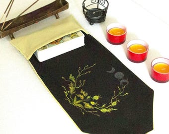 Tarotkaartverpakking maanfasen, tarotkaarttas, etui voor kaart, tarotkaartetui, tarotkaarthouder, tarotbeschermer, cadeau voor heksen