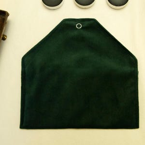 Tarot Card Bag – Velvet Tarot Pouch Green, Oracle Card Holder, Tarot Deck Wrap Case, Witchcraft & Divination Tool, Gift for Witches