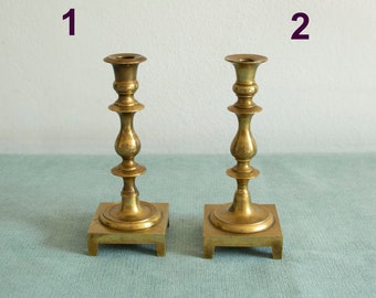 Vintage brass Candlestick Holders, Altar decor, Antique Candleholder, Witchy gift, Witchy decor, Home decor, Witchcraft supplies