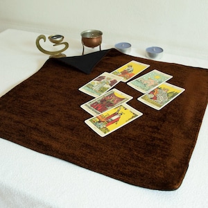 Doppelseitiges Altar-Tarot-Tuch, Altar-Dekor, Weissagungs-Tuch, Zeremoniell, Ritual, Tarot-Lesetuch, Zauberei*Witchy Geschenk