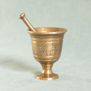 Vintage Hexenschüssel, Mörser und Stößel, Ritualangebot Kessel, Zaubertopf, Altar Dekor, Räuchergefäß, Hexenwerkzeuge, Geschenk für Hexen