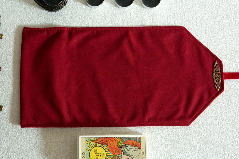 Tarot card Bag, Tarot Card Wrap, Tarot card holder, Tarot card pouch, Tarot Deck Case, Oracle Card Holder, Gift for Witches, Spiritual. witchcraft