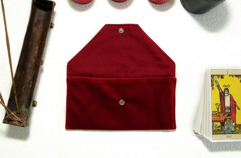 Tarot Card Bag – Velvet Tarot Pouch, Oracle Card Holder, Tarot Deck Wrap Case, Witchcraft & Divination Tool, Gift for Witches