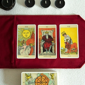 Tarot card Bag, Tarot Card Wrap, Tarot card holder, Tarot card pouch, Tarot Deck Case, Oracle Card Holder, Gift for Witches, Spiritual. witchcraft