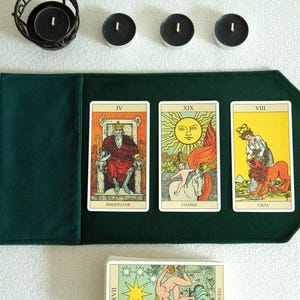 Tarot Cards Bag, Velvet Tarot Wrap & Deck Pouch – Handmade Tarot Case for Witchcraft  Divination